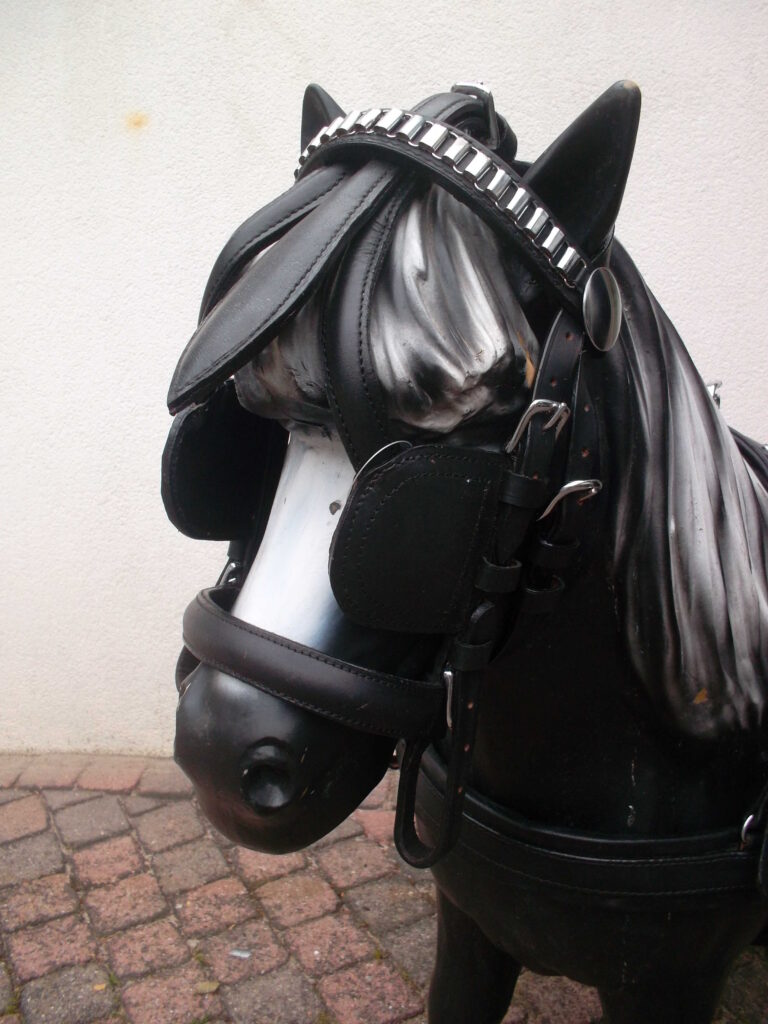 Dubbelspan paardentuig zwart